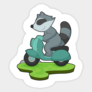 Racoon Motorcycle Sticker